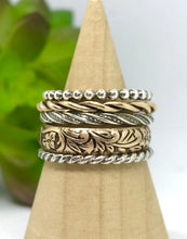 Load image into Gallery viewer, Shelbey&#39;s Stack Mixed Metal Stacking Rings