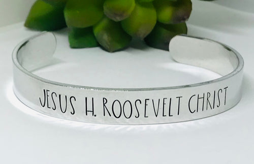 JESUS H. ROOSEVELT CHRIST Cuff Bracelet