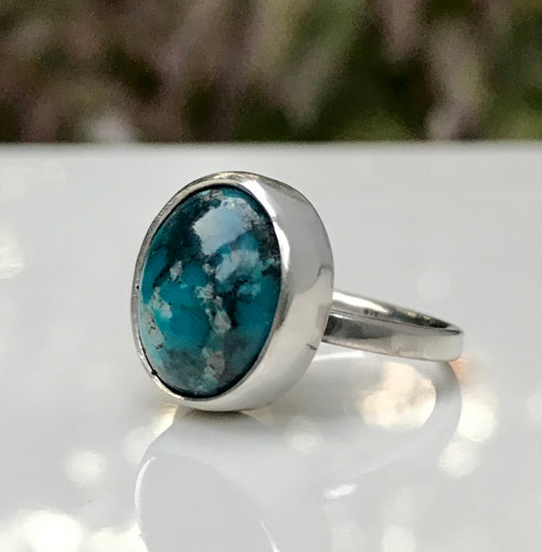 Chrysocolla Oval Ring