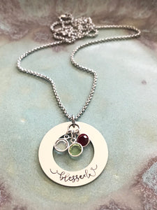 Blessed Birthstone Necklace