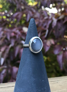 Gray Moonstone Ring