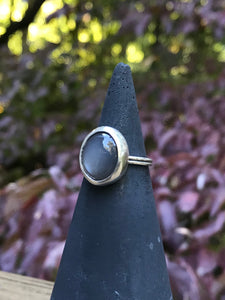 Gray Moonstone Ring