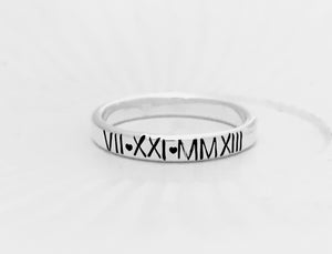 Sterling Silver Name Rings