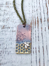 Load image into Gallery viewer, Go Tell The Bees Necklace-Rectangle