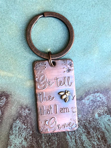 Go Tell the Bees Keychain