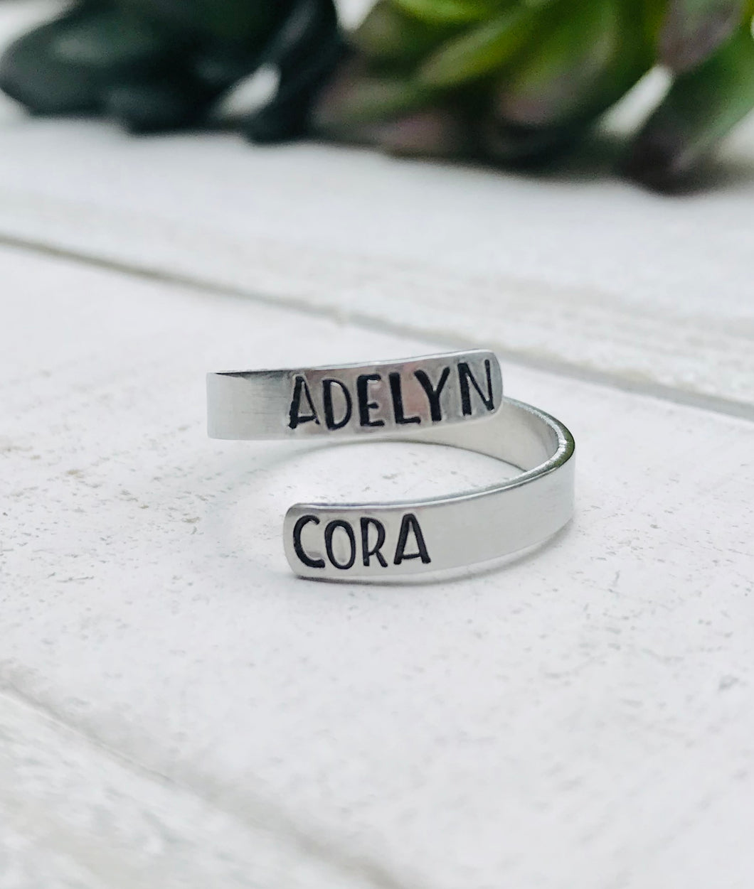 Personalized Name Wrap Ring