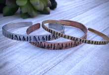 Load image into Gallery viewer, Into the Trees Cuff Bracelet