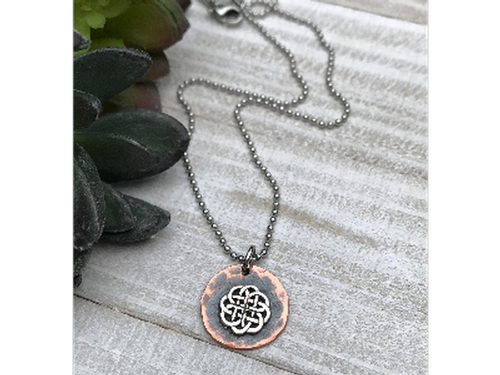 Copper Celtic Knot Necklace